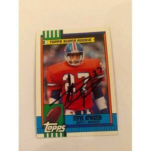 1990 Topps Steve Atwater Broncos #29 IP Autograph (026)